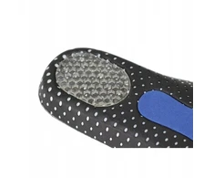 VM Footwear Anatominis batų įdėklas su bambuko pluoštu, dydis 45, juodas (BH-300045)