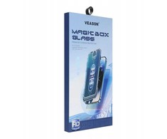 6D Pro Veason Easy-Install Glass + Applicator - skirtas Apple iPhone 16 Pro juodas