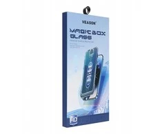 6D Pro Veason Easy-Install Glass + Applicator - skirtas Apple iPhone 16 Plus juodas