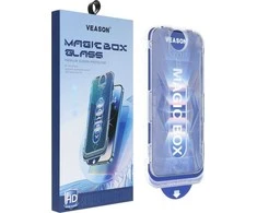 6D Pro Veason Easy-Install Glass + aplikatorius - skirtas iPhone 15 Plus juodas