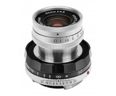 Voigtlander APO Lanthar I 50 mm f/3,5 objektyvas, skirtas „Leica M“ – sidabrinis