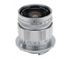 Voigtlander APO Lanthar II 50 mm f/3,5 objektyvas, skirtas „Leica M“ – sidabrinis