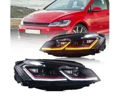 Volkswagen Golf 7 priekiniai raudoni žibintai