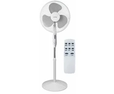 VOLTENO GRINDINIS VENTILIATORIUS Baltas + NUOTOLINIO VALDYMO PULTAS 40cm APVALUS PAGRINDAS