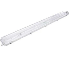 Volteno Hermetiškas šviestuvas LED lempoms 2x120cm Pilka IP65 ABS + PS 126.5x11.2x8.3cm VO0639