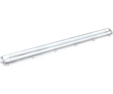 Volteno Hermetiškas šviestuvas su LED fluorescencinėmis lempomis 2x18w 120cm 4000K 3200lm Pilka IP65 ABS + PS 127x11.3x5cm VO2778