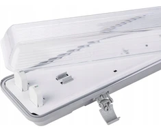 Volteno Hermetiškas šviestuvas LED lempoms 2x60cm Pilka IP65 ABS + PS 66.1x11.2x8.3cm VO2814
