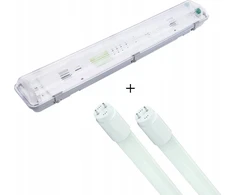 Volteno Hermetiškas šviestuvas LED lempoms 2x60cm Pilka IP65 ABS + PS 66.1x11.2x8.3cm VO2814