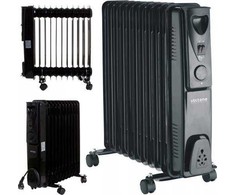 VOLTENO alyvos radiatorius 13 briaunų 2500W juodas