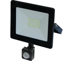 VOLTENO LED PROŽEKTORIUS B.O.SLIM 10W SU JUDESIO JUTIKLIU Baltas REFLEKTORIUS