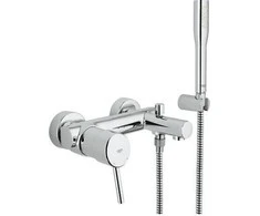 Grohe Concetto new sieninis vonios maišytuvas su dušu. chromas