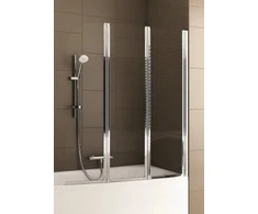 Vonios pertvara Alkotest 170-06992P / KFA / MODERN 3 / 3 ELEMENTŲ SIENA CHROMUOTAS OPTINIS SAUGUS STIKLAS 1205-1215 MM / 1400 MM /