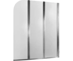 Vonios pertvara Alkotest 170-06992P / KFA / MODERN 3 / 3 ELEMENTŲ SIENA CHROMUOTAS OPTINIS SAUGUS STIKLAS 1205-1215 MM / 1400 MM /