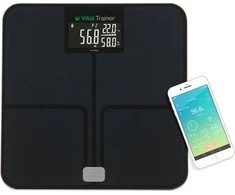 ETA | Išmanios asmeninės svarstyklės | „Vital Trainer“ ETA778090000 | Kūno analizatorius | Didžiausias svoris (keliamoji galia) 180 kg | Tikslumas 100 g | Kūno masės indekso (KMI) matavimas | Juodas