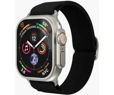 Vonmählen Klasikinė nailoninė apyrankė „Apple Watch“ laikrodžiui (38 | 40 | 41 mm), vieno dydžio – juoda (AWS00135)