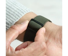 Vonmählen Klasikinė nailono kilpa 38 | 40 | 41 | 42 mm, vienas dydis – alyvuogių juodos spalvos