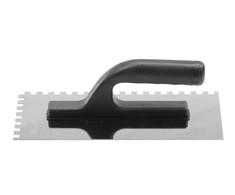 Vorel nerūdijančiojo tinkavimo mentele 270x125mm dantukas 6x6mm (06760)