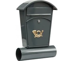 VOREL  pašto dėžutė 480x280x80mm tamsiai pilka