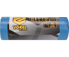 Maišai šiukšlėms 60 l 20 vnt. 20 mk su auselėmis 09474 Lenkija Vorel (25)