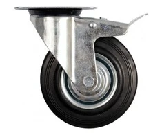 Bikuvalt Koło VOREL VAIRAS Juodas GUMINIS STABDYS 125mm 87323