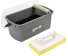 Rinkinys plytelių plovimui (kibiras 10L, volelis, kempinė) 00250 VOREL