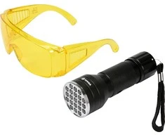 Vorel Toya Sa Poland UV žibintuvėlis ir akiniai kondicionavimo sistemos nuotėkio aptikimui | UV 21 LED (82756)