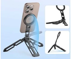 Mitoya Stovas - VRIG MG-21 Mini MagSafe Aliuminis Sulankstomas 21cm iPhone'ui