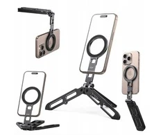 Vrig Metalinis telefono laikiklis su griebtuvu, 3in1, sukamasis, 360 laipsnių magnetas, „MagSafe“ / „Mg-21“
