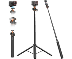 VRIG selfijo lazdelė Selfie Stick Kijek Grip 3in1 magnetinis Insta360 X5 X4 Air Ace Pro 2 / Ac-104 / Sku: A0324 (SB12047)