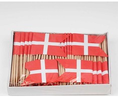 Vrige Flaga do kransekage papierowa DK 144stk/pak Raudona/balta 1x1x1mm (144EA)