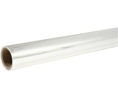 Vrige Plastik skaidrus 2x50mx0,025mm foldet 1 gang. Til afdækning