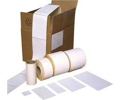 Vrige Termoetiket su nadrukiem balta ECO* 100x150mm 450stk/rul ø25mm m. perf. Baltas 1x1x1mm (450EA)