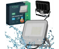 VTAC LED prožektorius, projektorius, 30 W, 3450 lm, 6500 K, diodas, 115 LM/W, IP65, juodas, 5 metų garantija, 23198