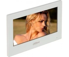 Dahua IP domofono monitorius VTH5321GW-W. 7 col. 1024x600. Wifi, PoE(802.3af). SIP. Andoid 8.1, baltas