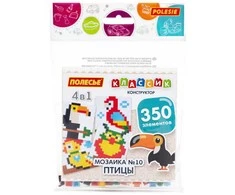 Wader Polesie 67521 Klasikiniai mozaikos kaladėlės 4 viename Nr. 10 paukštelių 350 vienetų maišelyje
