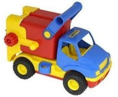 Wader Lean Toys „Auto ConsTruck“ šiukšliavežio guminiai ratai