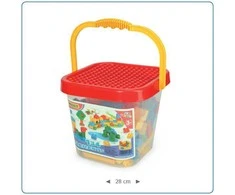 WADER 41340 Mini kaladėlės - Mini kaladėlės kibire (134 vnt.)