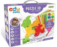 *****WADER 3D dėlionė Laukiniai gyvūnai 42170