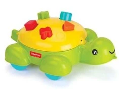 Formelių rūšiuoklis-vėžlys, su ratukais, Dolu Fisher Price, 1804
