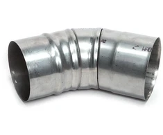 Kaminų alkūnė WADEX 115, D100 mm 45°