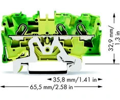 Wago įžeminimo gnybtų blokas (2004-1307)
