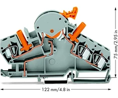 Wago 6mm2 atjungimo ir matavimo jungtis dabartinėms pavarų dėžėms (282-870)