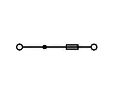 Wago 6mm2 pilkojo saugiklio jungtis 10A G 5x 20mm DIN 35mm (282-122)