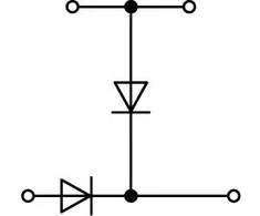 Wago Dviejų aukštų LED jungtis 2.5mm2 pilka (870-541 / 281-492)