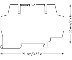 Wago Geležinkelio jungtis su miniatiūrine rele 24V DC 1P (859- 304)
