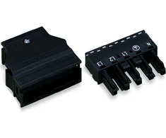 Wago 733-110 MCS-MICRO lizdas 10 kontaktų šviesiai pilkas rastrinis 2,5 mm 733-110