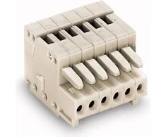Wago 733-107 MCS-MICRO lizdas 7 kontaktų šviesiai pilkas rastrinis 2,5 mm 733-107