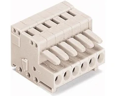 Wago 734-105 Lizdas MCS-MINI Classic 5 kontaktų šviesiai pilkas rastrinis 3,5 mm 734-105