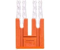 Wago 2 bėgių skersinis oranžinis 282-432 /10vnt/