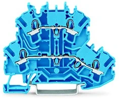 Wago CONNECTOR 2 STORE 2.5MM2 N/N Mėlynas TOPJO